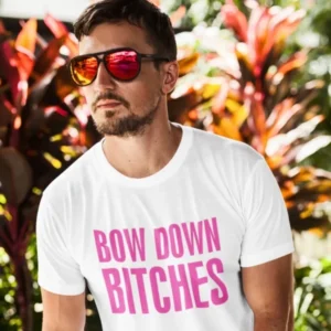 men-white-printed-bow-down-bitches-round-neck-cotton-t-shirt