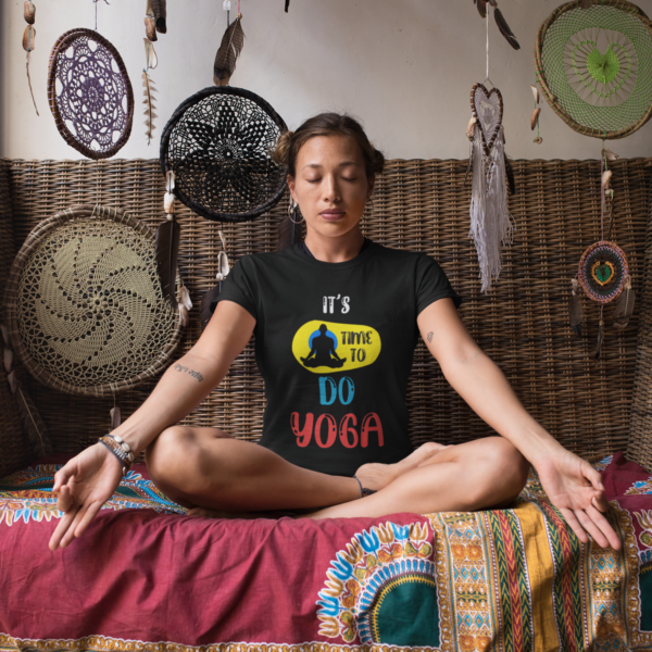 women-black-yoga-with-time-to-do-cotton-t-shirt