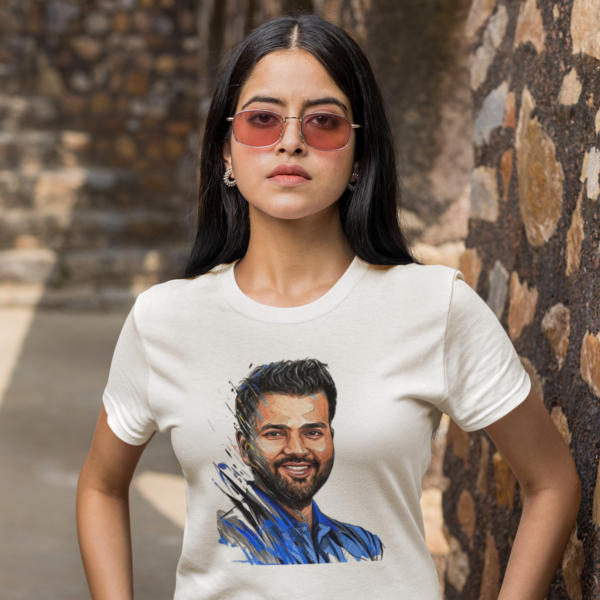 women-white-rohit-sharma-cricket-cotton-t-shirt