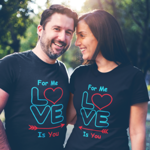 love-is-you-black-round-neck-cotton-t-shirt