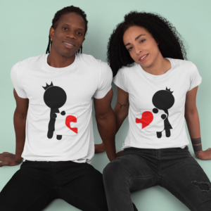 love-puzzle-white-round-neck-cotton-t-shirt