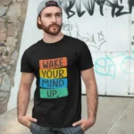 men-black-printed-wake-your-mind-up-round-neck-cotton-t-shirt