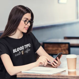 blood-type-iced-coffee-black-round-neck-cotton-t-shirt