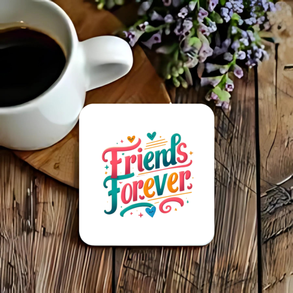 friends-forever-colourful-graphic-square-coaster