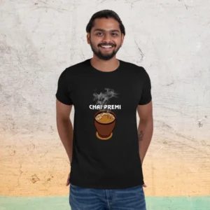 kulhad-chai-premi-black-round-neck-cotton-t-shirt