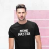 meme-master-black-round-neck-cotton-t-shirt