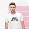 meme-master-white-round-neck-cotton-t-shirt