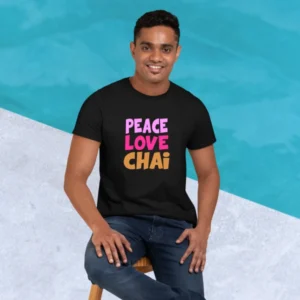 peace-love-chai-black-round-neck-cotton-t-shirt