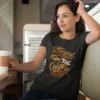 stressed-blessed-coffee-obsessed-black-round-neck-cotton-t-shirt