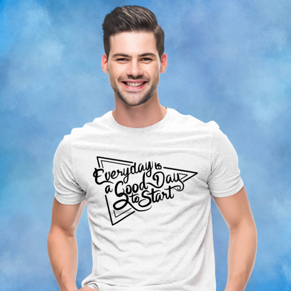 everyday-is-a-good-day-to-start-white-round-neck-cotton-t-shirt