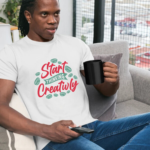 start-thinking-creativly-coffee-white-round-neck-cotton-t-shirt