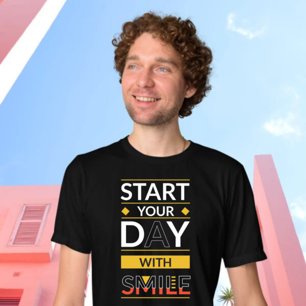 start-your-day-with-smile-black-round-neck-cotton-t-shirt