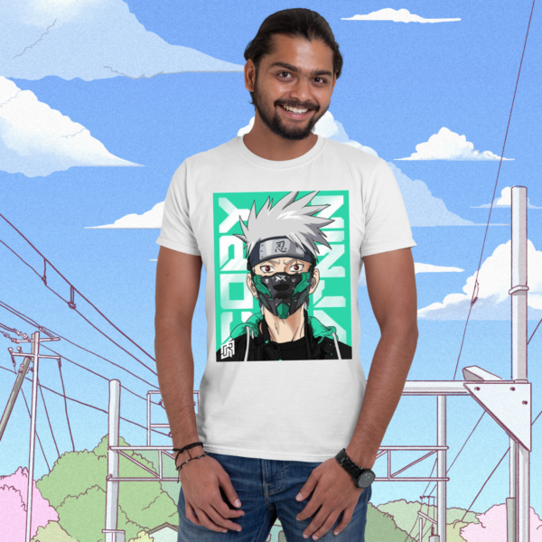 men-white-kakashi-copy-ninja-graphic-printed-round-neck-cotton-t-shirt