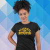 allergic-to-stupid-black-round-neck-cotton-t-shirt