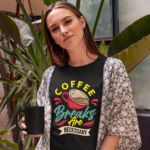 women-coffee-breaks-are-necessary-graphic-printed-round-neck-black-t-shirt