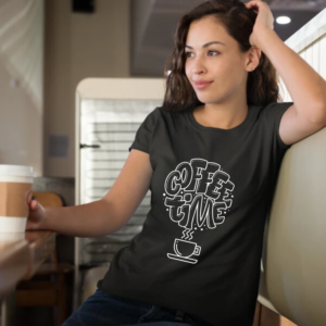 coffee-time-black-round-neck-cotton-t-shirt