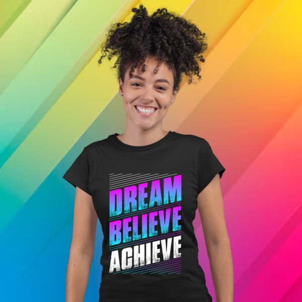 dream,-believe,-achieve-black-round-neck-cotton-t-shirt