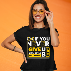 if-you-never-give-up-you-will-be-successful-black-round-neck-cotton-t-shirt