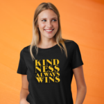 kindness-always-win-black-round-neck-cotton-t-shirt