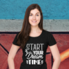 start-your-dream-time-black-round-neck-cotton-t-shirt